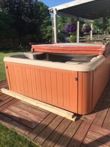 prepping for hot tub removal
